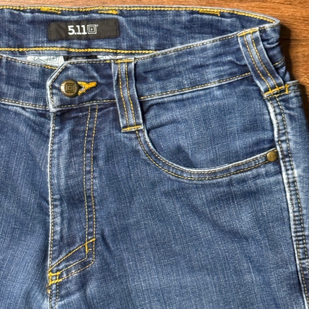 5.11 Tactical Jeans Mens 30x32 Actual 30 Inseam Blue Denim Utility Work Pants